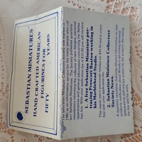 Vintage Collectible Sebastian Miniature Televison Hits America Hudson 4559 - Picture 5 of 8